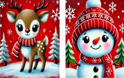 The image for Sunday $35: Reservations Required: Your choice! Little Reindeer or Sweet Snowman