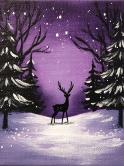 The image for Monday $35: Reservations Required: Deer is a Purple Forrest! Or pick your colors!