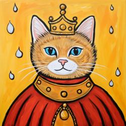 The image for Tuesday $35: Reservations Required: Royal Cat (Pick your colors!)