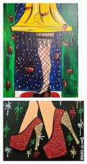 The image for Friday $39: Reservations Required: Your choice! The Leg Lamp or Glitter Heels! Pick your colors!