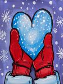 The image for Tuesday $35: Reservations Required: Mitten Heart Hands! Pick your colors!