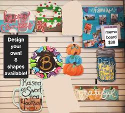 The image for Wednesday $35: Reservations Required: DOOR HANGERS & WOOD DECOR! Click for details!