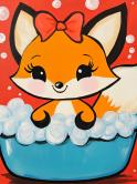 The image for Thursday $35: Reservations Required: Rub a Dub Dub! Baby Fox in a Tub!