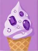 The image for Noon Kids & Teens! Saturday $25: Reservations Required: Bedazzled Ice Cream! Pick your colors!