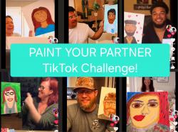 The image for Friday $39: Reservations Required: Paint your Partner TikTok Challenge!