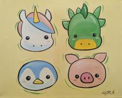 The image for Noon Kids & Teens! Saturday $25: Reservations Required: Cute Kawaii Animals