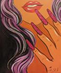 The image for Fri $39: Reservations Required: Diva with Glitter Nails! Pick your skin tone & colors! Add glitter!