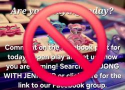 The image for Tuesday🀄 NO MAHJONG TONIGHT