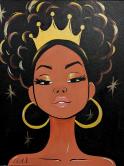 The image for Friday $41: Reservations Required: Queen in Gold! Pick your skin tone and colors!