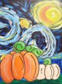 The image for Monday $35: Reservations Required: ALL AGES! Starry Night Pumpkins