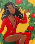 The image for Saturday $39: Reservations Required! Christmas Diva in a Wreath! Pick your skin tone! Add glitter!