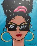 The image for Friday $41: Reservations Required: Sunglasses and Hoops! Pick your skin tone and colors! Add glitter