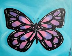 The image for Friday $39: Reservations Required: Beautiful Butterfly! Pick your colors!