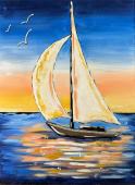 The image for Sunday $35: Reservations Required: Sunset Sailboat