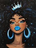The image for Sat $39: Reservations Req'd: Diva in Blues! Pick your skin tone & colors! Add glitter!
