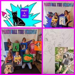 The image for Sunday $47: Reservations Required: PAINT A PET! Click for important details! Sign up by 05/15!