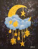 The image for Saturday $41: Reservations Required: Moon & Stars! Add glitter!