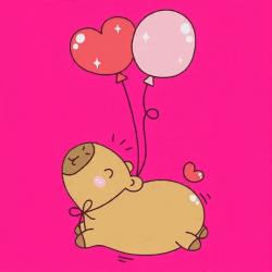 The image for Noon Kids & Teens! Saturday $25: Reservations Required: Capybara with Balloons