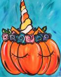 The image for Noon Kids & Teens! Saturday $25: Reservations Required: Unicorn Pumpkin