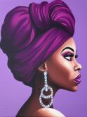The image for Saturday $39: Reservations Required: Headwrap in Purples! Or pick your colors and skin tone!