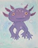 The image for Noon Kids & Teens! Saturday $25: Reservations Required: Awesome Axolotl! Pick your color!