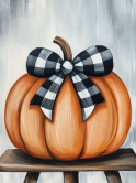 The image for Monday $37: Reservations Required: Pumpkin with a Bow