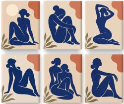The image for Friday $41: Reservations Required: Pick 2 & Paint 2! New Mini Canvases! Nudes! Pick your colors!