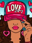 The image for Wednesday $35: Reservations Required: LOVE 24-7 Hat! Pick your skin tone!