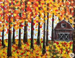 The image for Wednesday $35: Reservations Required: Red Barn in Fall