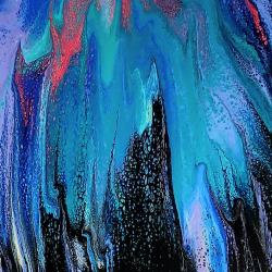 The image for Saturday $49: Reservations Required: PAINT POUR! Pour TWO 11 x 14 canvases!