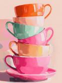 The image for Sunday $37 Reservations Required: Coffee Cups! Pick your colors!