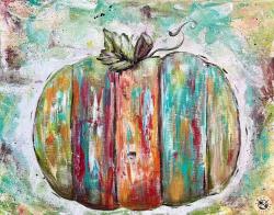 The image for Thursday $35: Reservations Required: Pallet Knife Pumpkin