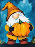 The image for Monday $35: Reservations Required: Gnome with a Pumpkin
