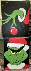 The image for Saturday $39: Reservations Required! He's a Mean One! Your choice! Face or Hand! Add glitter!