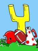 The image for Noon Kids & Teens! Saturday $25: Reservations Required: FOOTBALL! Pick your colors!