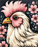 The image for Sunday $37: Reservations Required: Cute Chicken with Flowers