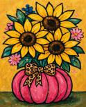 The image for Tuesday $38: Reservations Required: Blooming Pumpkin! Pick your colors!