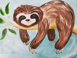 The image for Noon Kid's Class! Saturday $25: Reservations Required: Sweet Sleepy Sloth