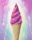 The image for Noon Kids & Teens! Saturday $25: Reservations Required: Ice Cream Cone! Pick your colors!