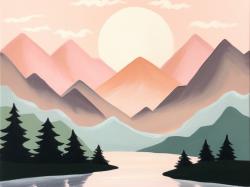 The image for Sunday $37: Reservations Required: Pastel Mountains