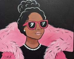 The image for Friday $41: Reservations Required: Pretty in Pink! Pick your skin tone & colors! Add glitter!