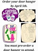 The image for Sunday $43: Pre-purchase required: Pick your Mahjong Door Hanger!