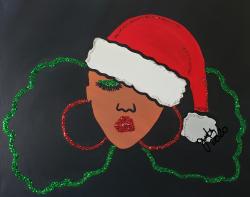 The image for Saturday $39: Reservations Required: Santa Baby! Pick your skin tone! Add glitter!