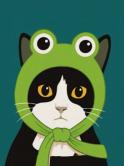 The image for Wednesday $37: Reservations Required: Cat in a Frog Hat