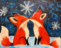 The image for Monday $37: Reservations Required: Foxes in the Snow