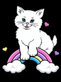 The image for Noon Kids & Teens! Saturday $25: Reservations Required: Kitten on a Rainbow